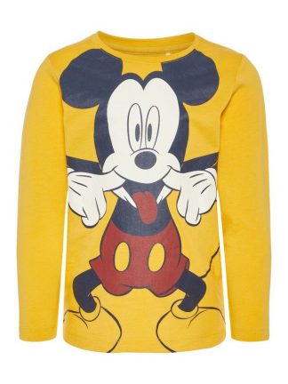gul genser med Mikke Mus MioTrend blå genser Mickey MioTrend