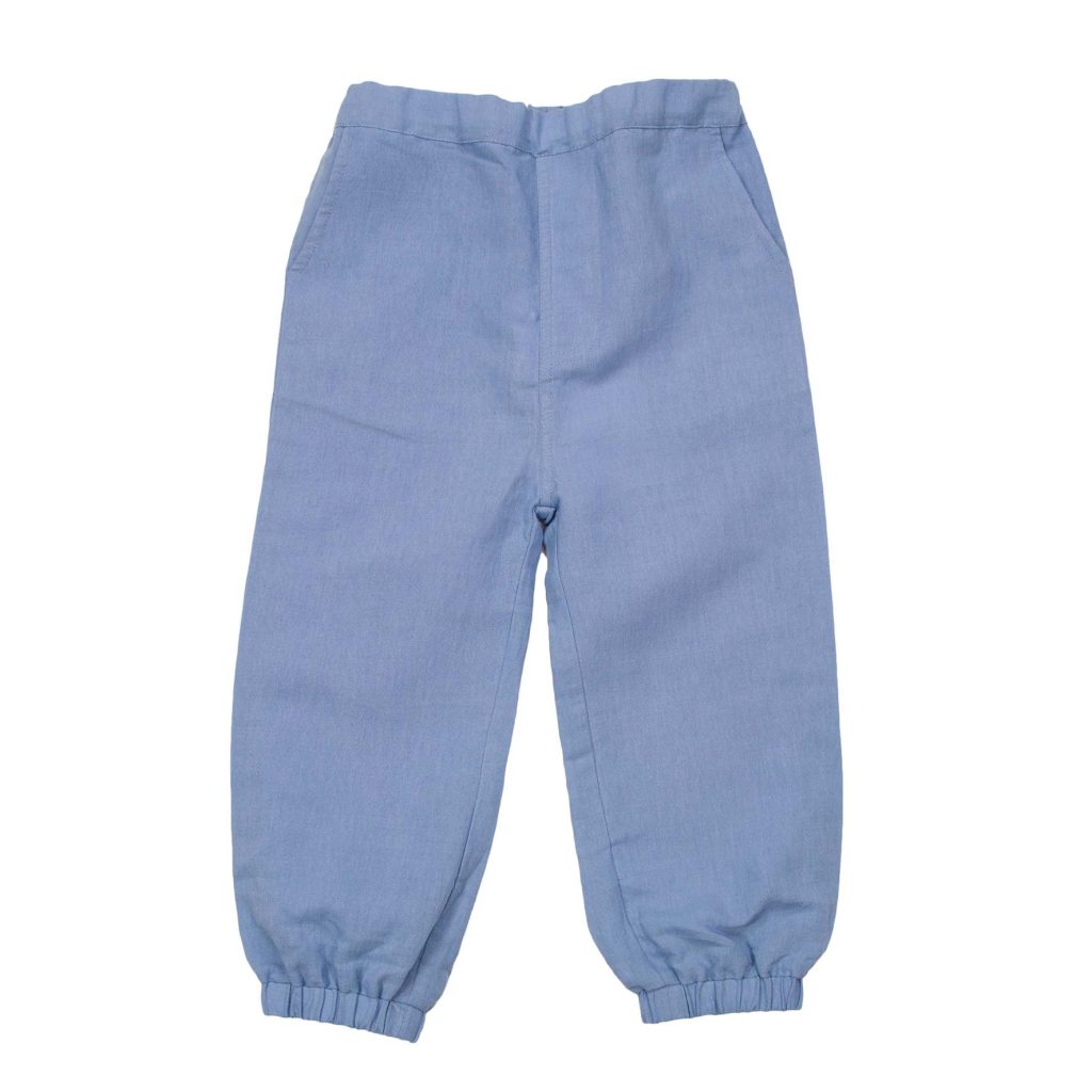 blå linbukse Even MioTrend