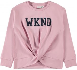 Name It gensere til jente og gutt med og uten motiv rosa collegegenser med paljetter MioTrend
