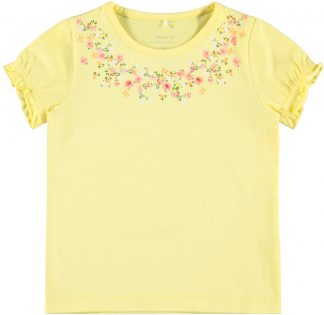 Name It t skjorte til jente og gutt med og uten motiv Name gul t skjorte Hditte MioTrend